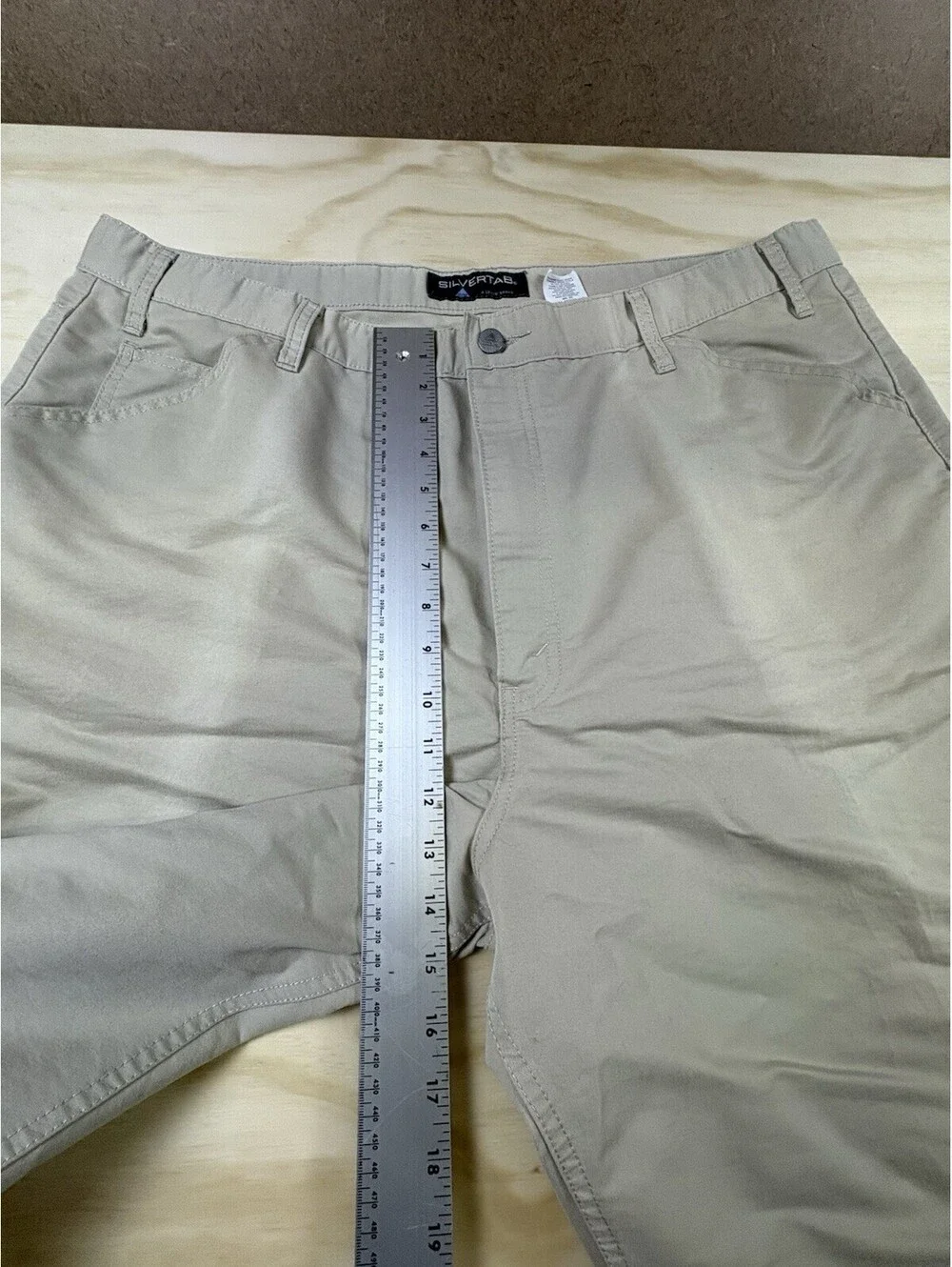 Vintage Levis Silvertab Pants Mens 42x30 Brown Khaki Cargo Baggy Wide Skater Y2K